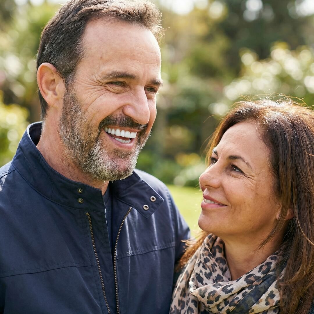 Multiple dental implants hero - grandparents with granddaughter at Fusion Dental Implants