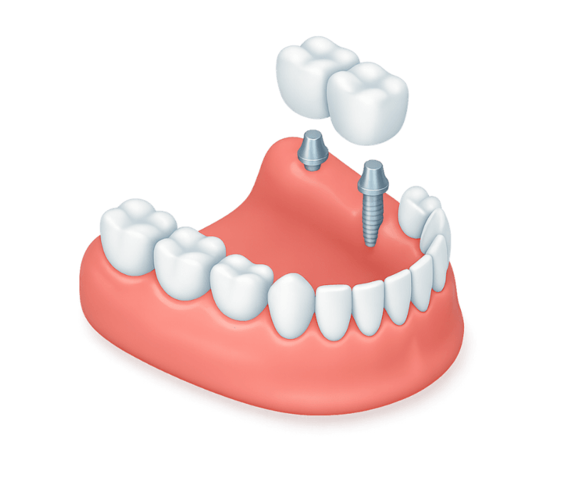 Implant-supported denture solution at Fusion Dental Implants